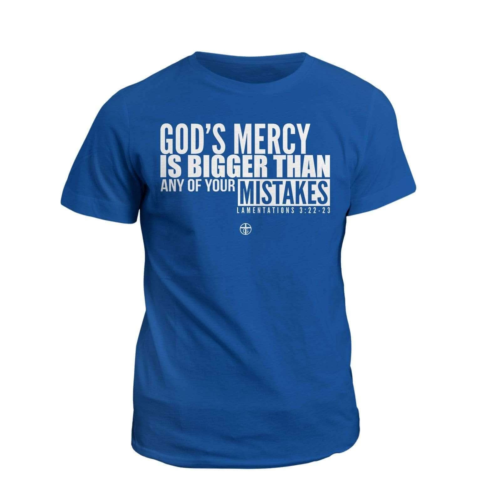 Our True God Apparel T-Shirt / Royal Blue / S God's Mercy Is Bigger T-Shirt