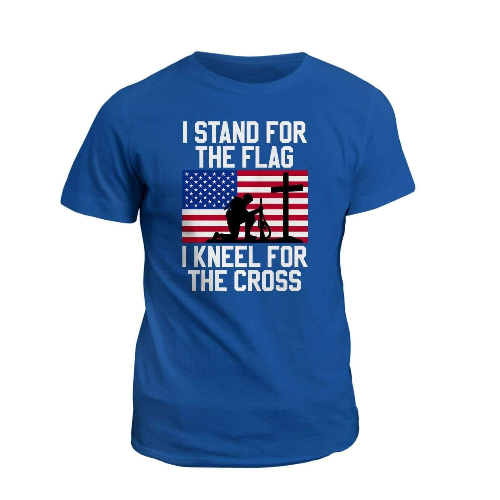 Our True God Apparel T-Shirt / Royal Blue / S I Stand for the Flag T-Shirt