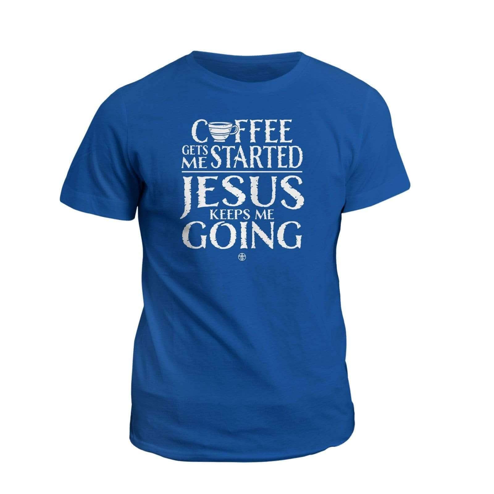 Our True God Apparel T-Shirt / Royal Blue / S Jesus Keeps Me Going T-Shirt