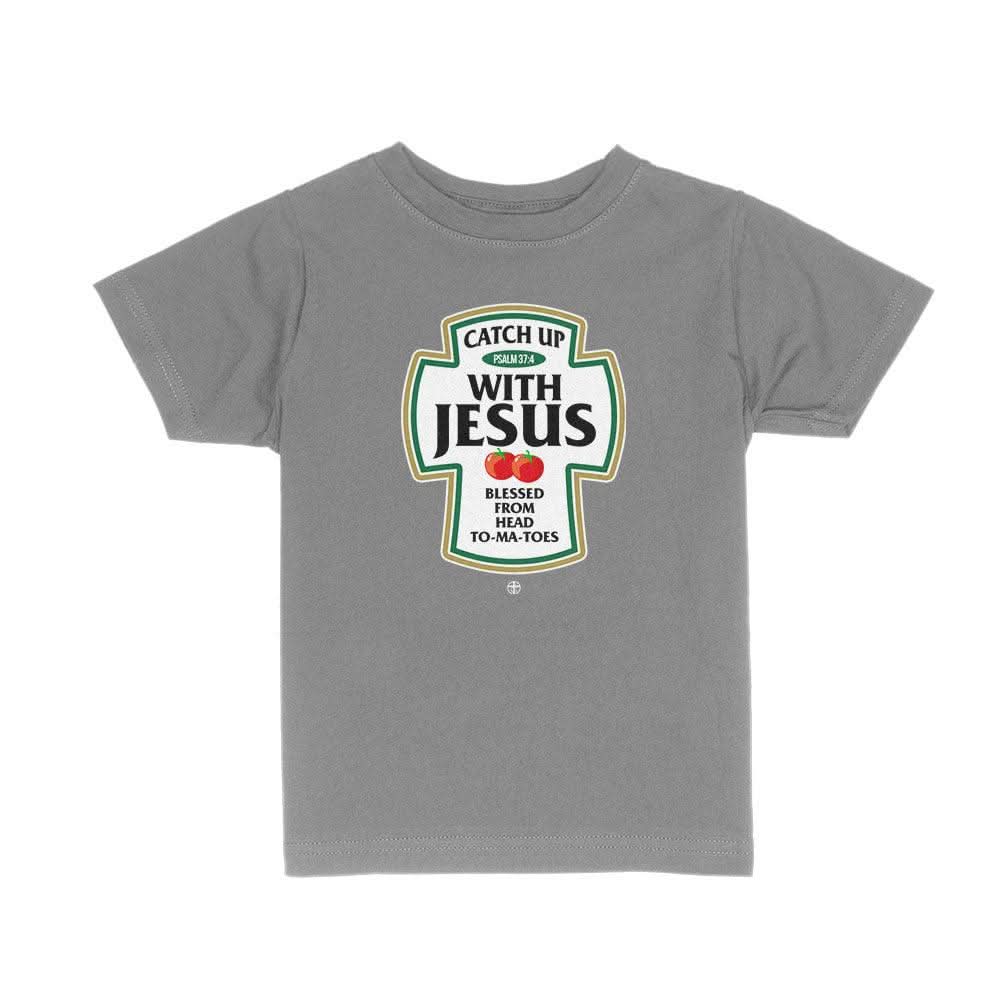 Our True God Apparel Toddler / Charcoal / 2T Catch Up With Jesus Kids Shirts