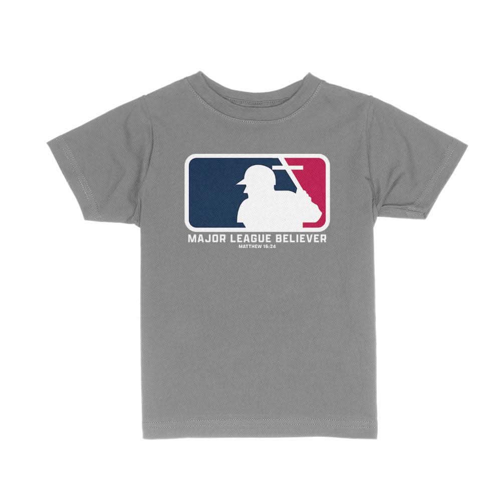 Our True God Apparel Toddler / Charcoal / 2T Major League Believer Kids Shirt