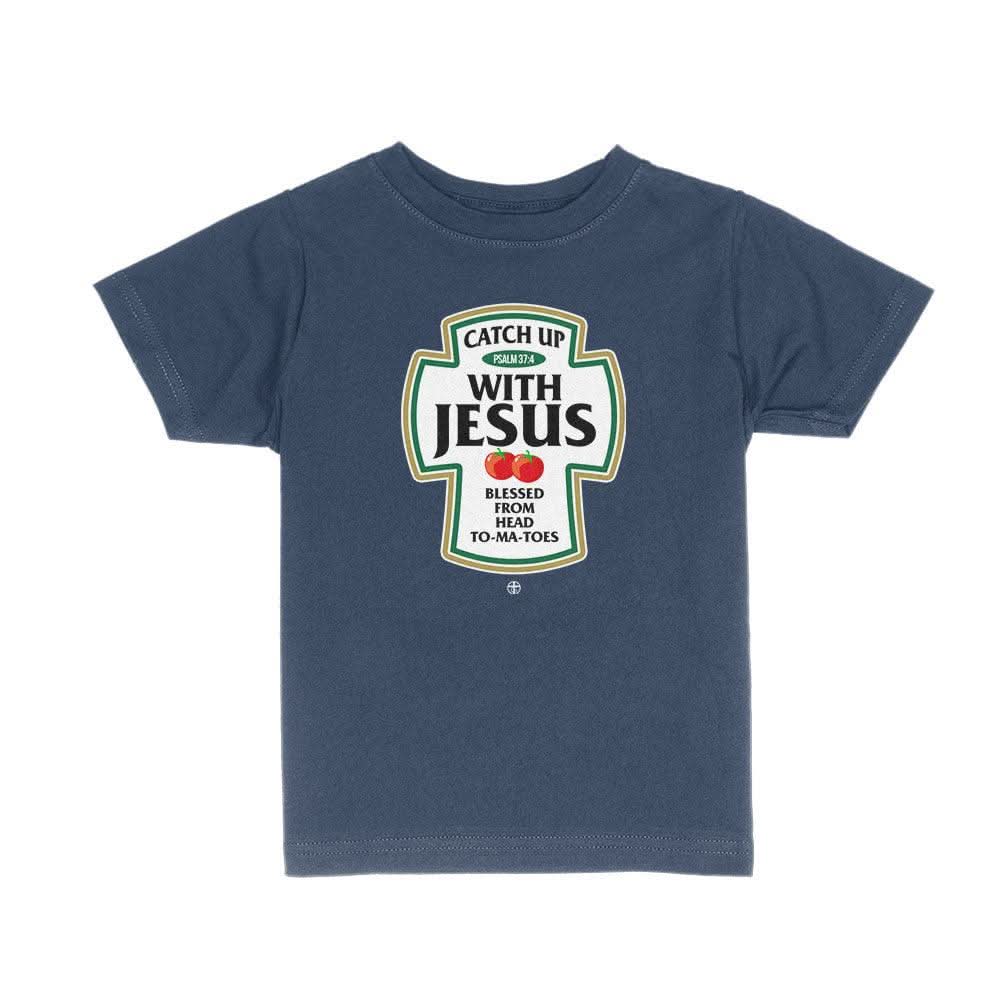 Our True God Apparel Toddler / Navy Blue / 2T Catch Up With Jesus Kids Shirts