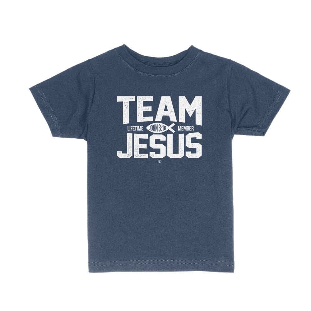 Our True God Apparel Toddler / Navy Blue / 2T Team Jesus Kids Shirts