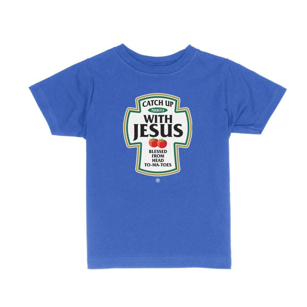 Our True God Apparel Toddler / Royal Blue / 2T Catch Up With Jesus Kids Shirts