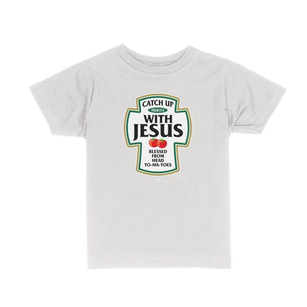 Our True God Apparel Toddler / White / 2T Catch Up With Jesus Kids Shirts