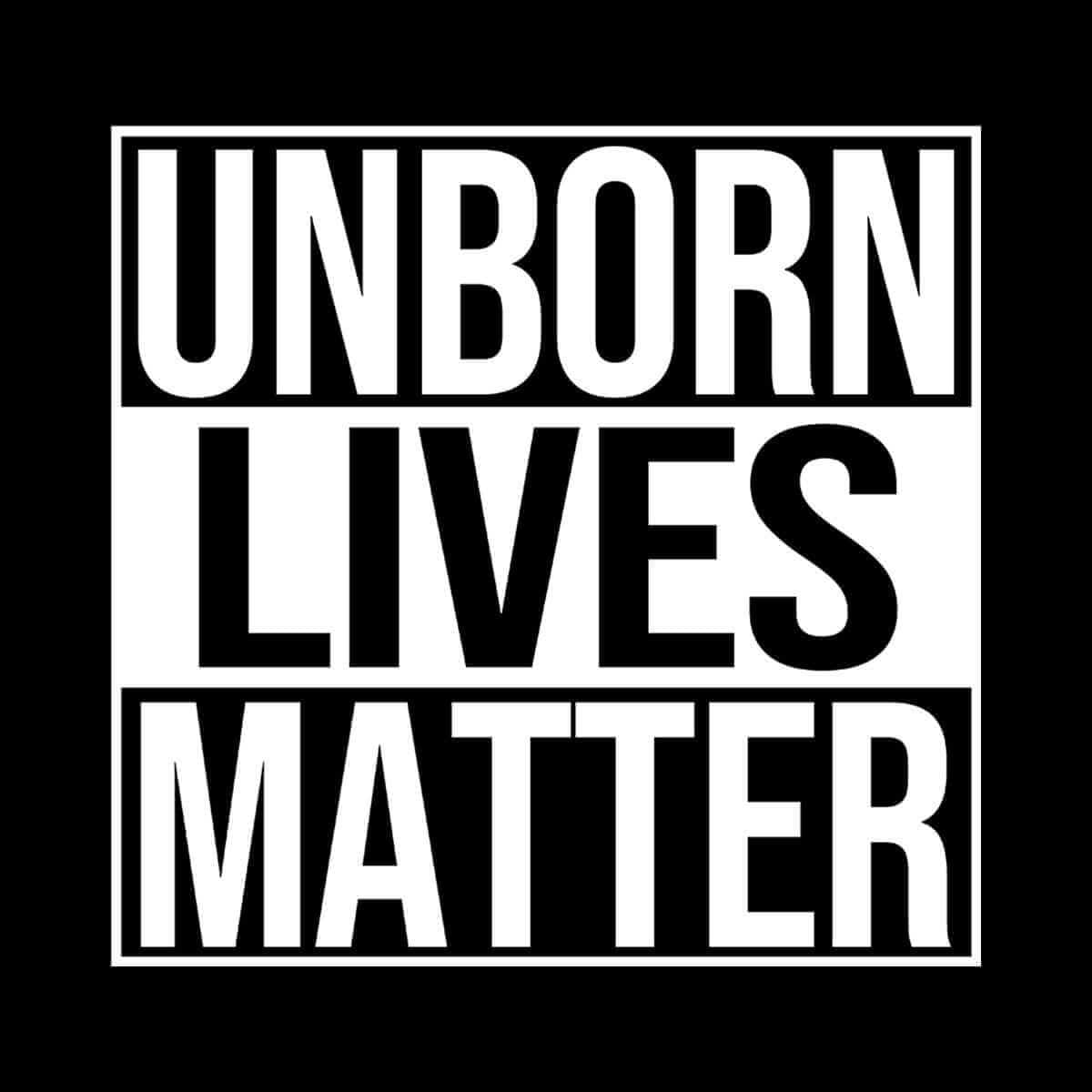 Our True God Apparel Unborn Lives Matter T-Shirt