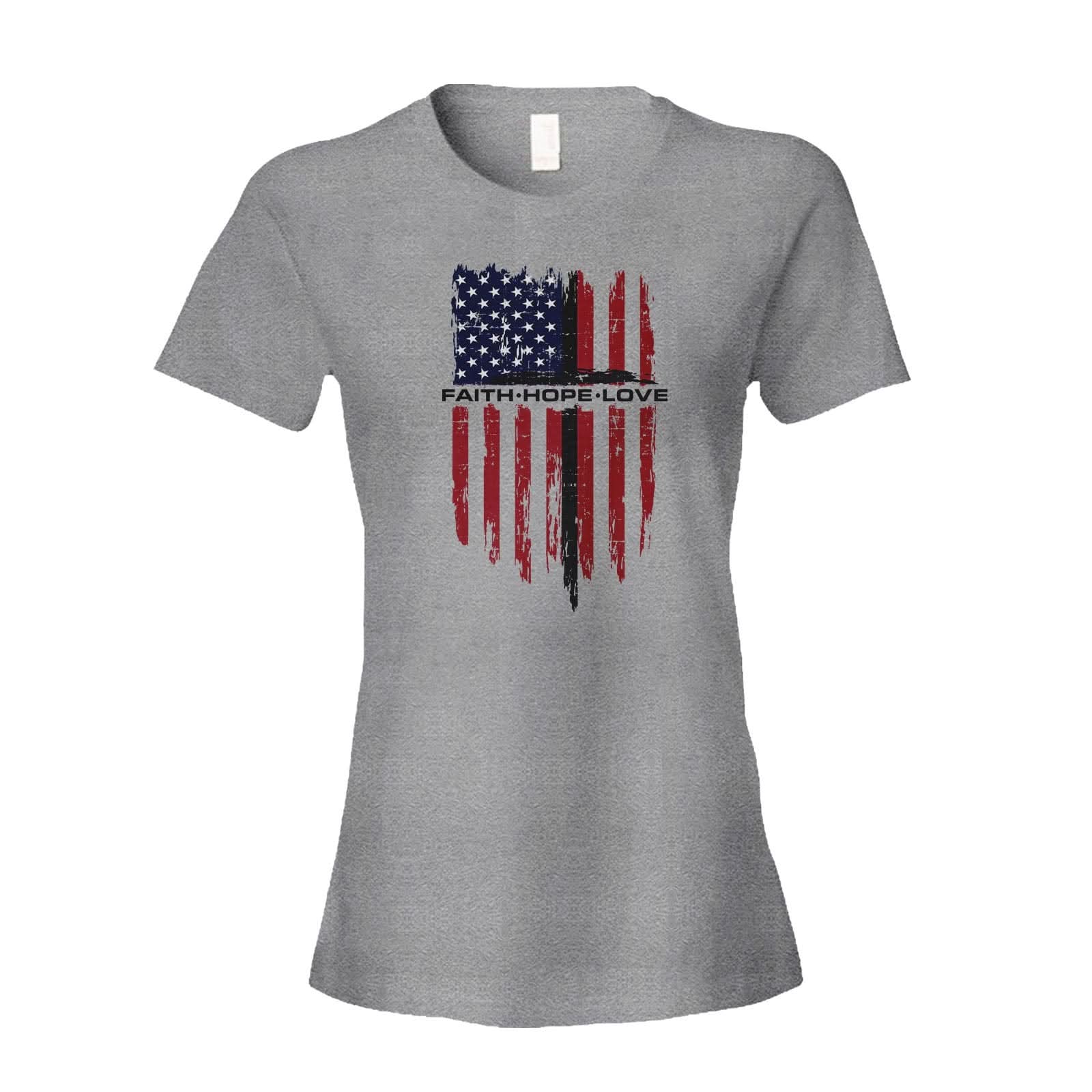 Our True God Apparel Women's Shirt / Grey / S Faith, Hope, Love