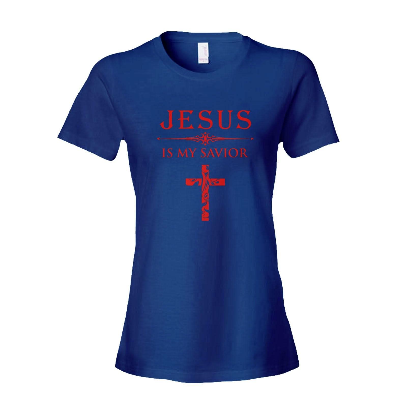 Our True God Apparel Women's Shirt / Royal Blue / S Jesus Is My Savior
