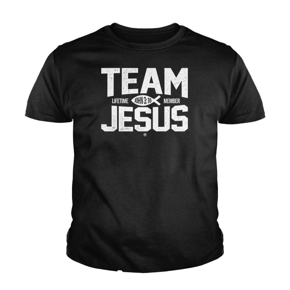 Our True God Apparel Youth / Black / XS Team Jesus Kids Shirts