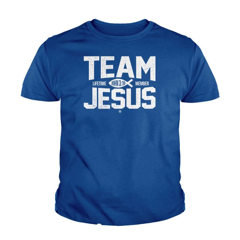 Our True God Apparel Youth / Royal Blue / XS Team Jesus Kids Shirts