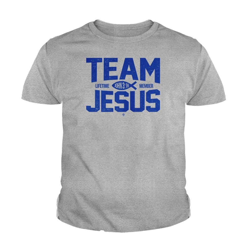Our True God Apparel Youth / Sport Grey / XS Team Jesus Kids Shirts