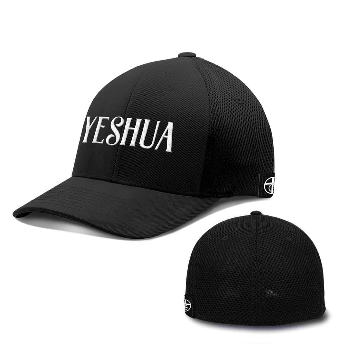 Our True God Hat Flexfit / Full Black / S/M Yeshua V2 Hats