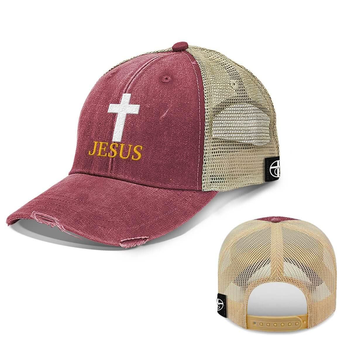 Our True God Hat Jesus Cross Trucker Hats