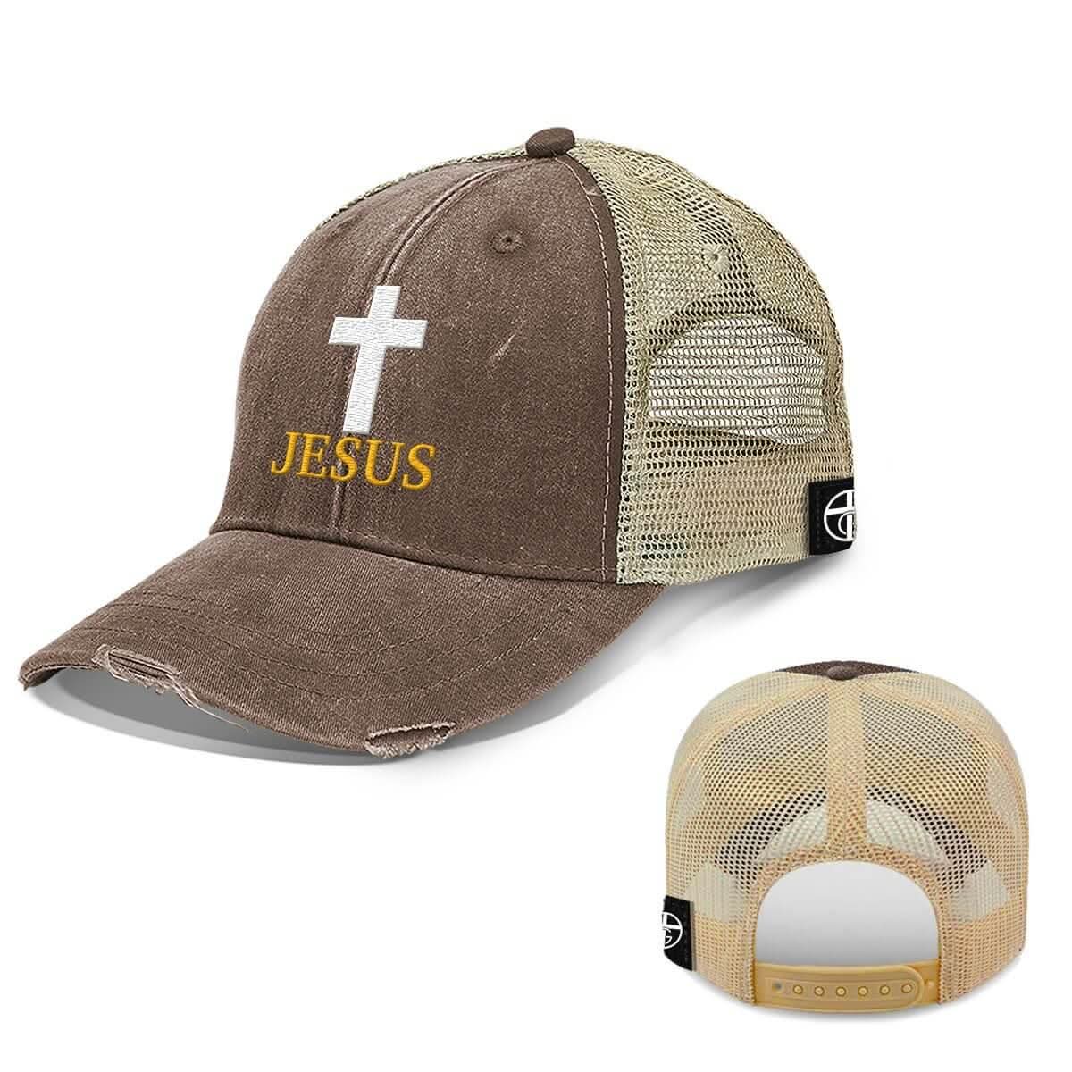 Our True God Hat Jesus Cross Trucker Hats