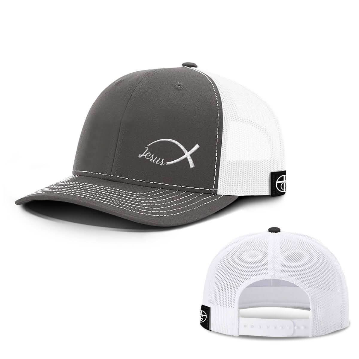 Our True God Hat Jesus Fish Lower Left Hats