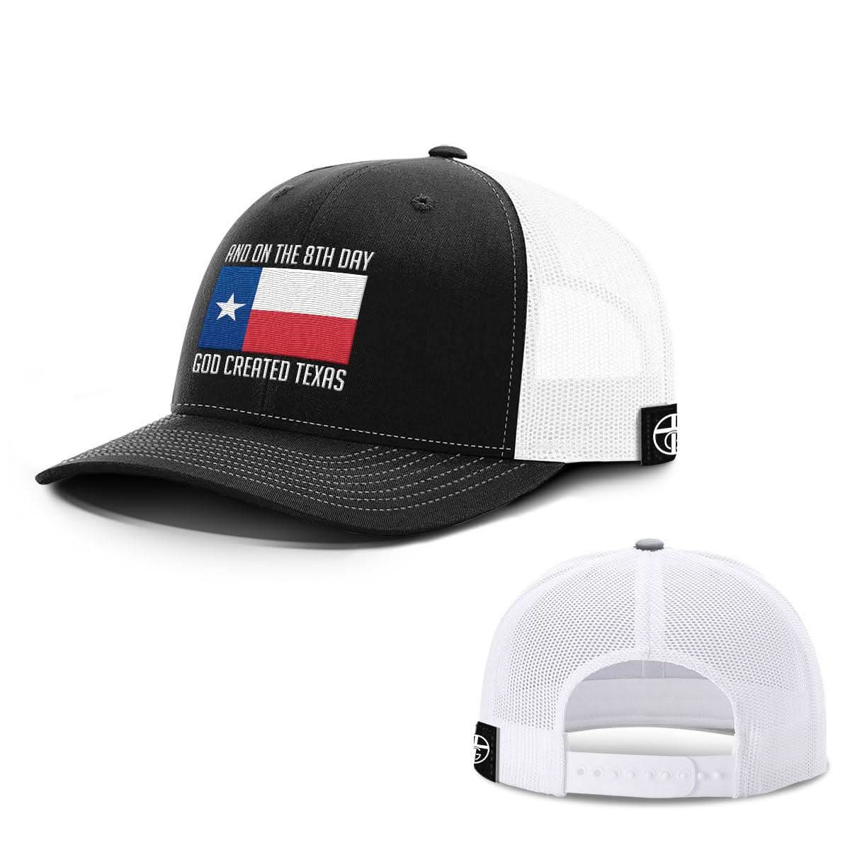 Our True God Hat Snapback / Black and White / One Size God Created Texas Hats