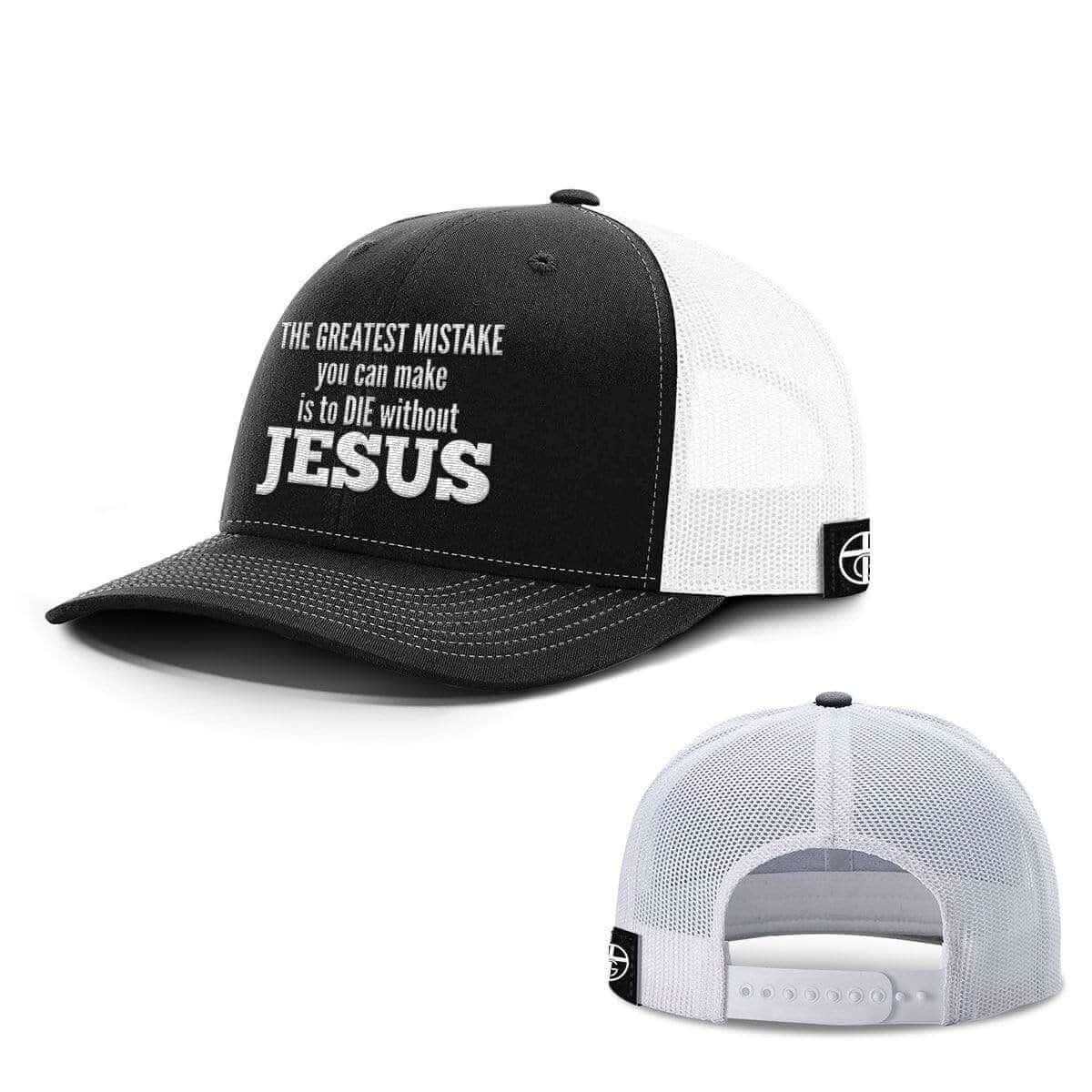 Our True God Hat Snapback / Black and White / One Size The Greatest Mistake Hats