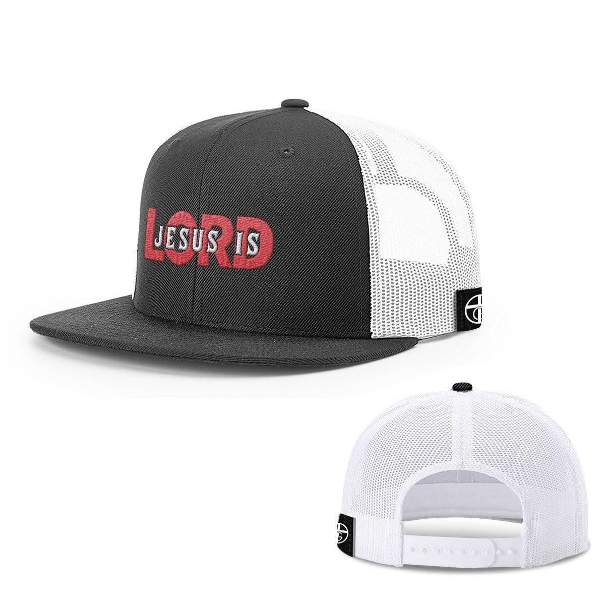 Our True God Hat Snapback Flatbill / Black and White / One Size Jesus Is Lord Hats