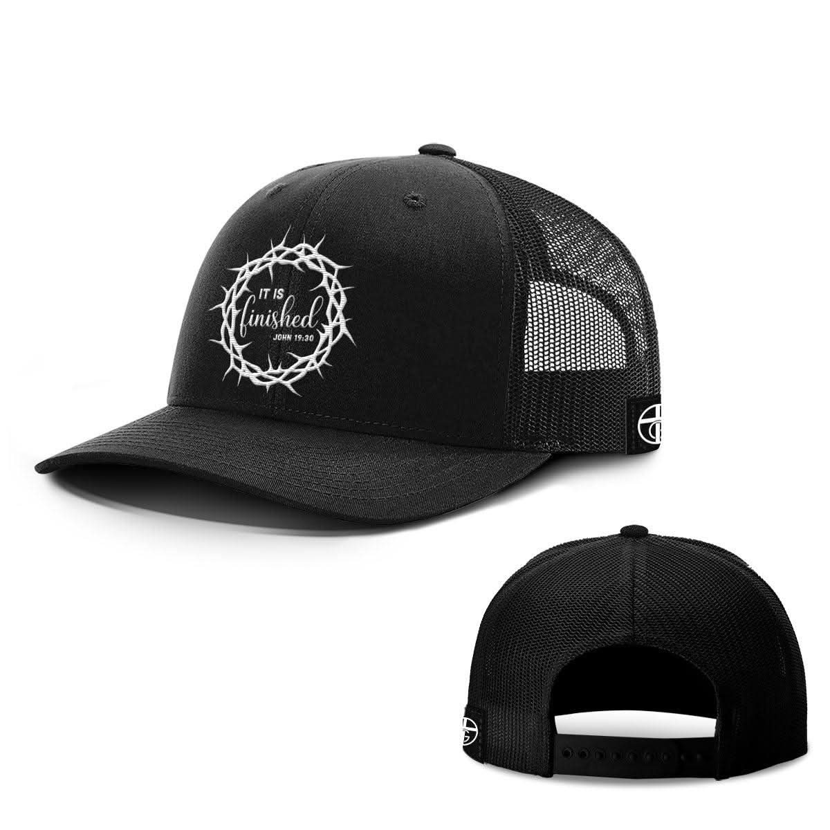 Our True God Hat Snapback / Full Black / One Size It Is Finished Hats