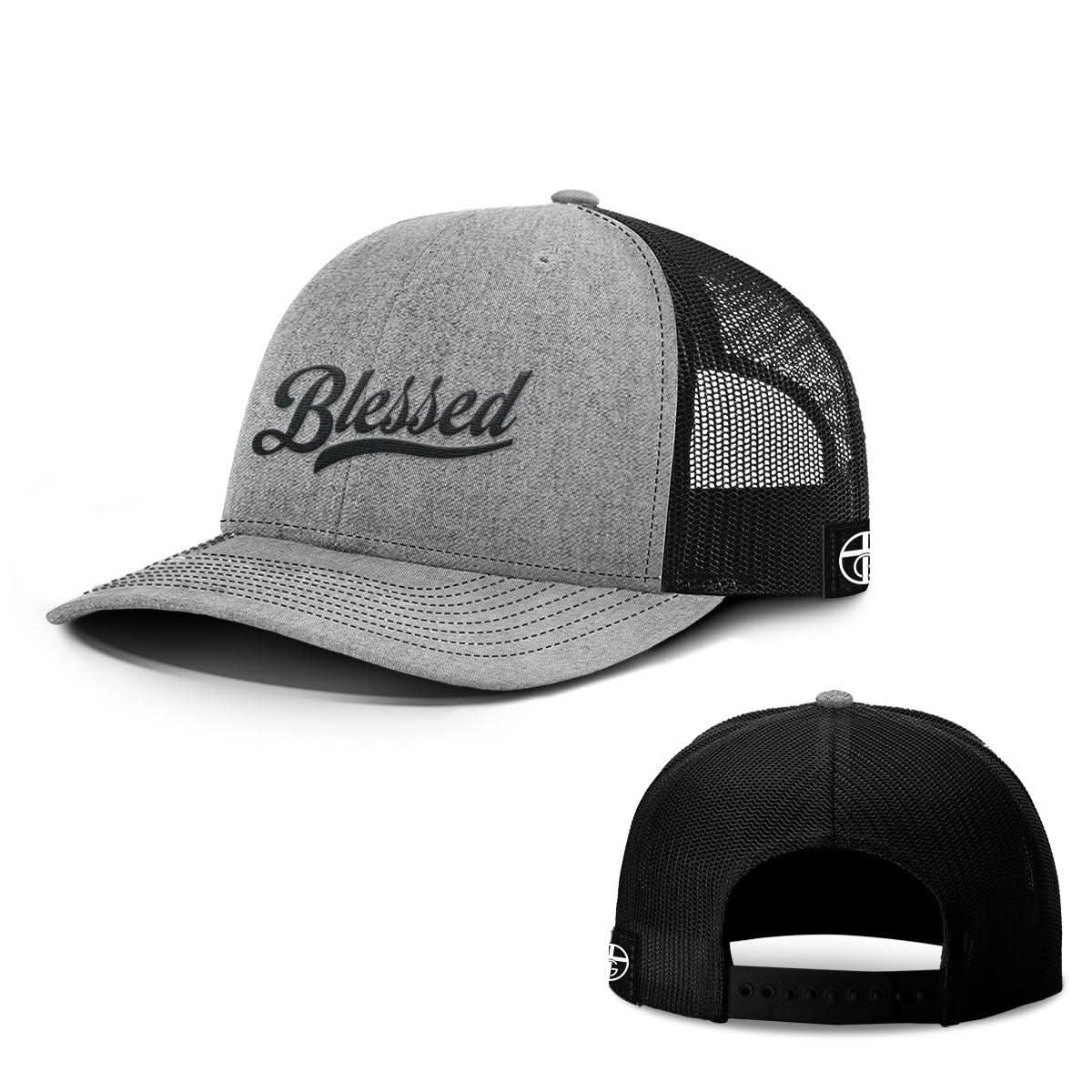 Our True God Hat Snapback / Heather and Black / One Size Blessed Script Hats