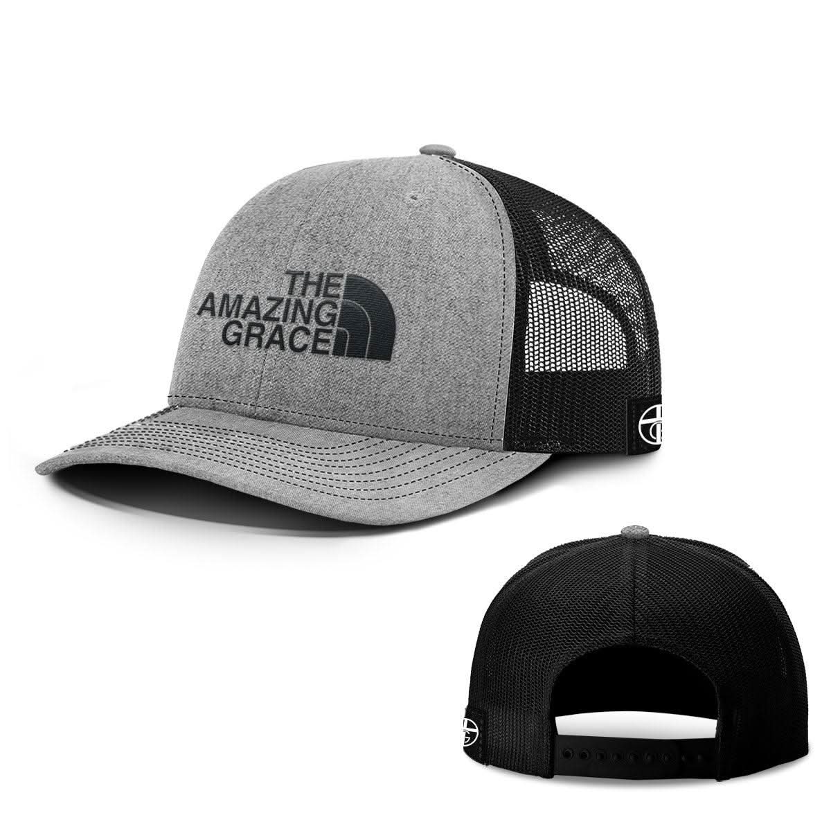 Our True God Hat Snapback / Heather and Black / One Size The Amazing Grace Hats