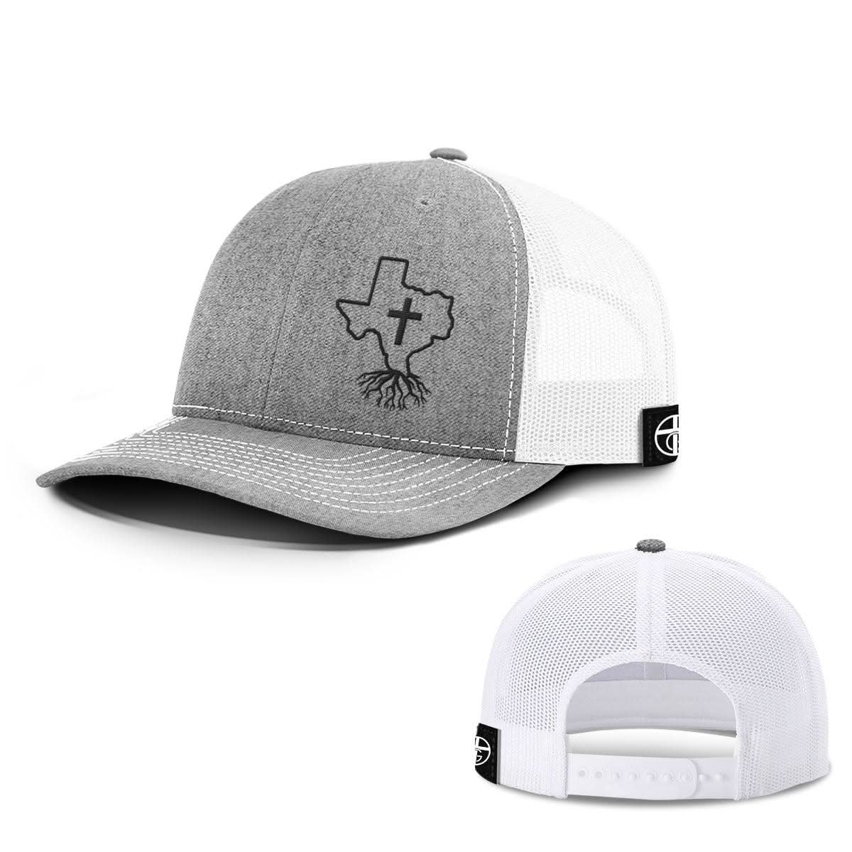 Our True God Hat Snapback / Heather and White / One Size Christian With Texas Roots Hats