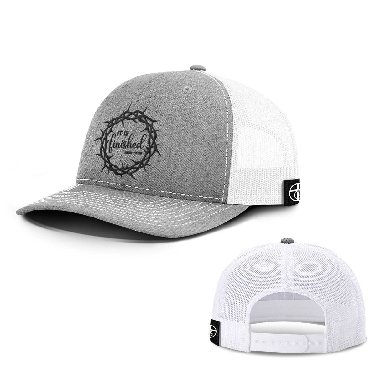 Our True God Hat Snapback / Heather and White / One Size It Is Finished Hats