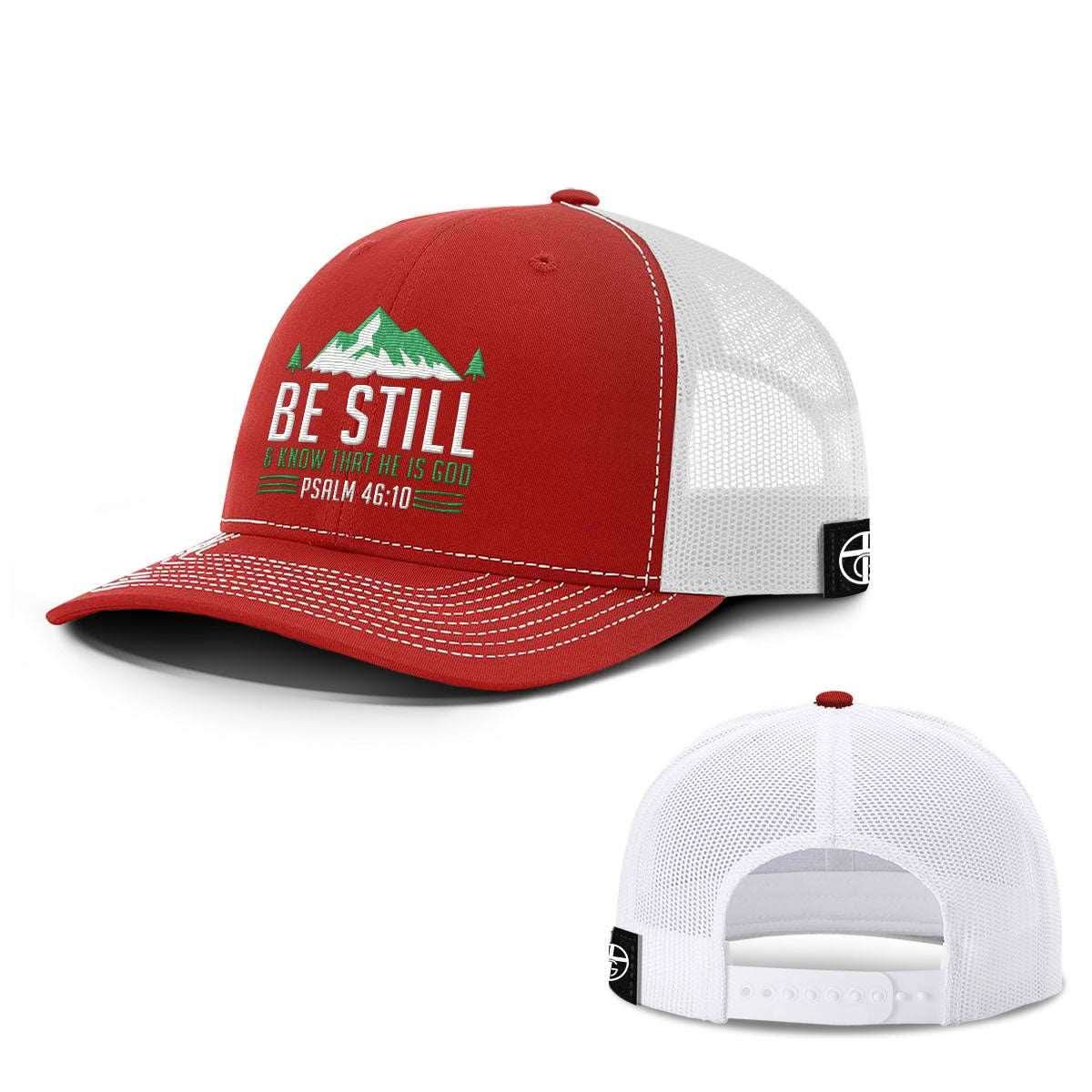 Our True God Hat Snapback / Red And White / One Size Be Still And Know Hats